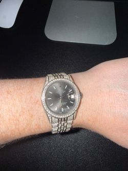 Rolex datejust 36mm 8cts vs/si clarity natural diamonds