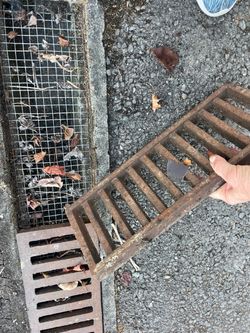 Cast iron grates French Drain