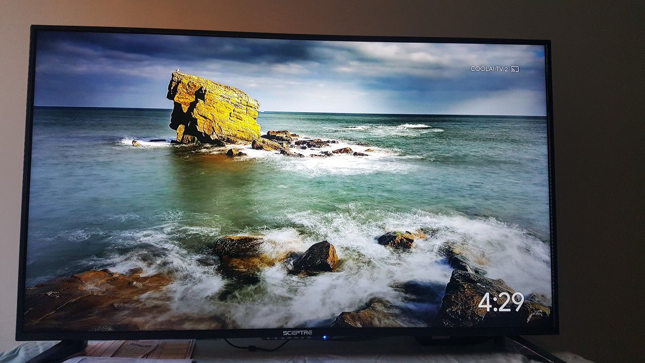 55" Tv Brand New With Remote And Full Motion Tv Wall Mount