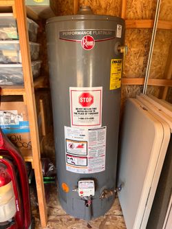 Rheem XP50T12HE36U0: Performance Platinum 50 Gal. Tall 36,000 BTU Liquid Propane Water Heater