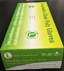 Clear Poly Gloves For Food Handling WellCare 