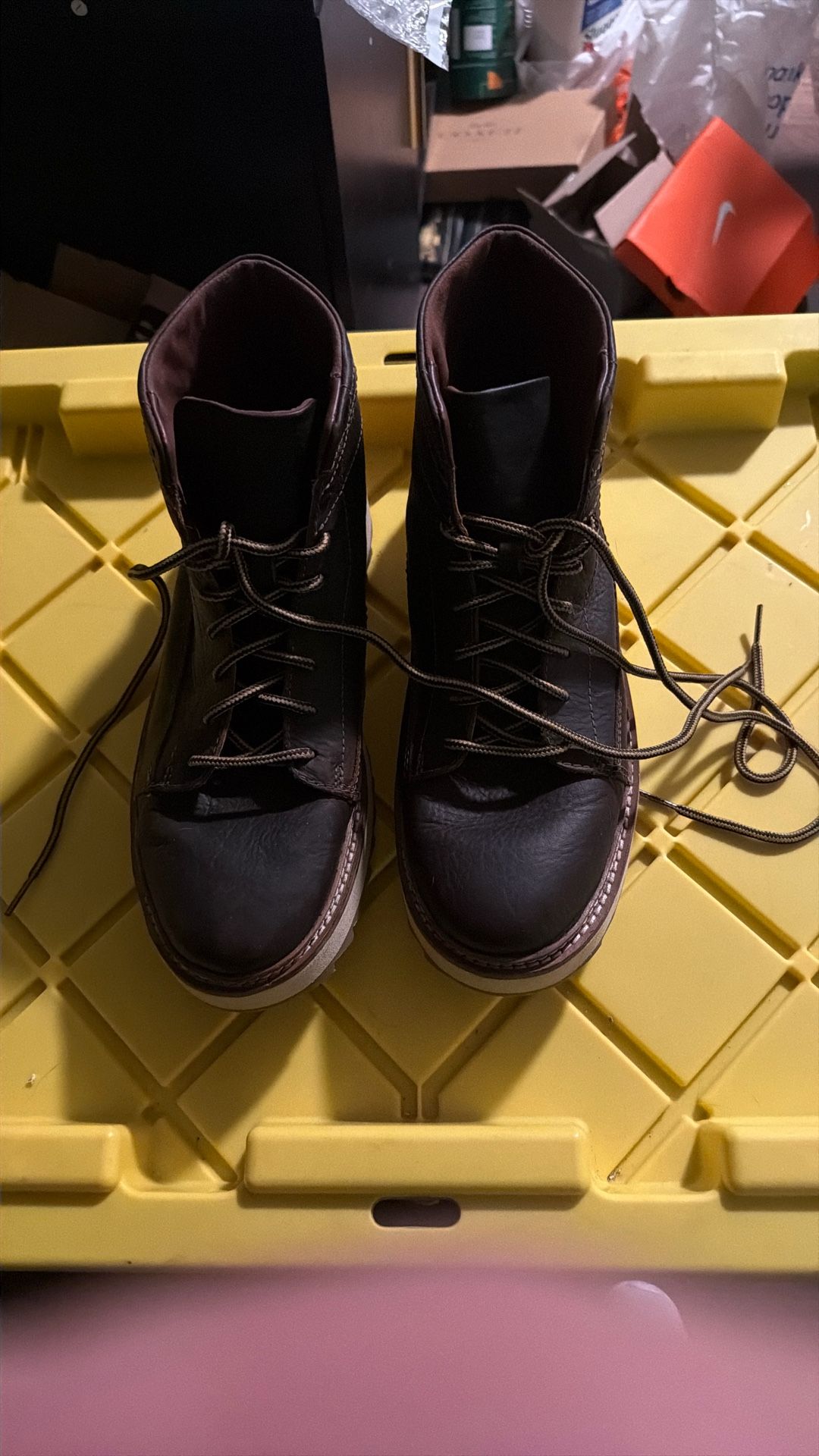 Great Pair Of Clark’s Leather Boots Size 10.5