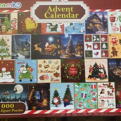 NEW 1000pc Advent Calendar Christmas Puzzle.