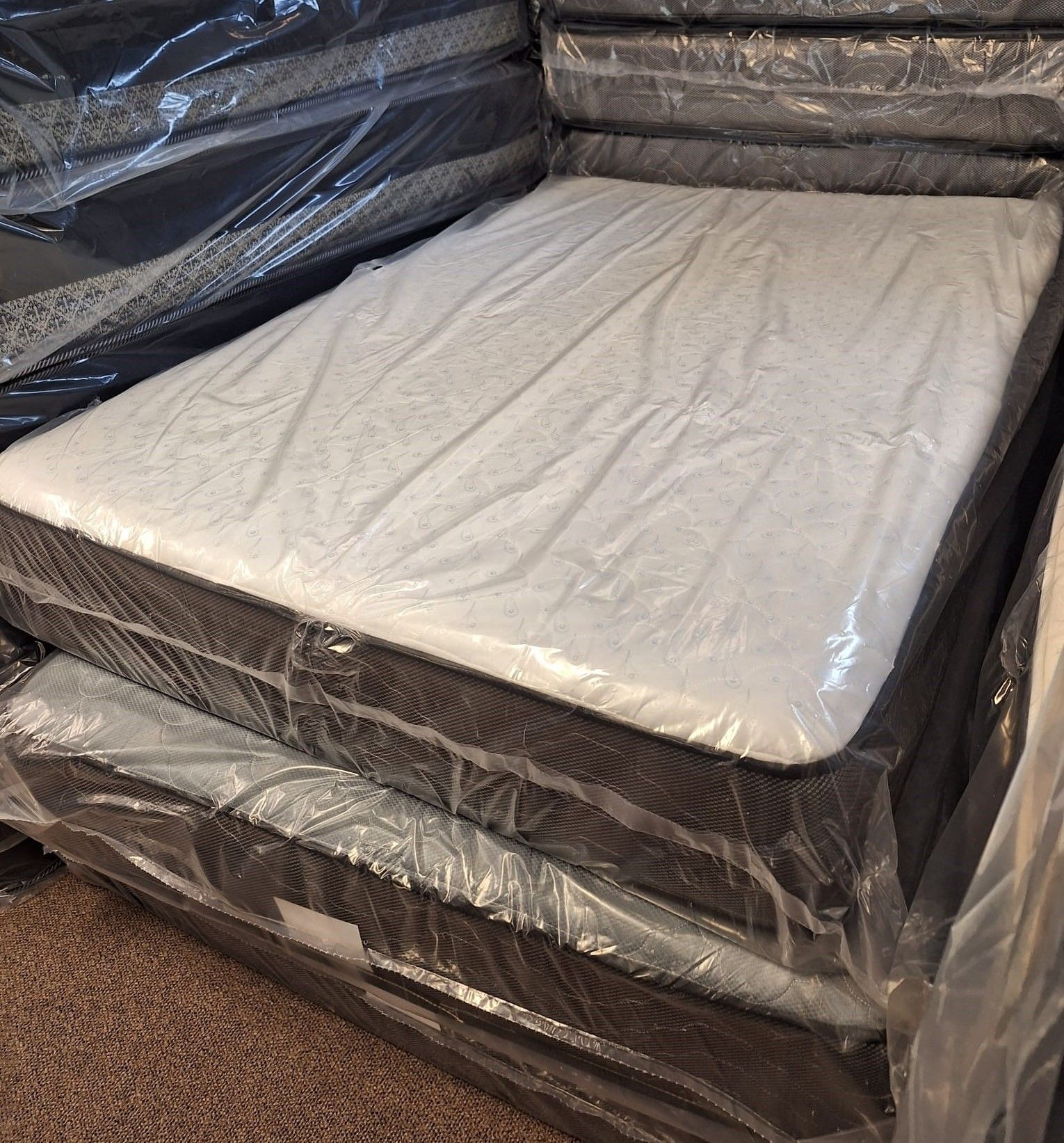 Queen Mattress Set: 2-Piece Semi Firm Comfort Fast Delivery Premium Quality