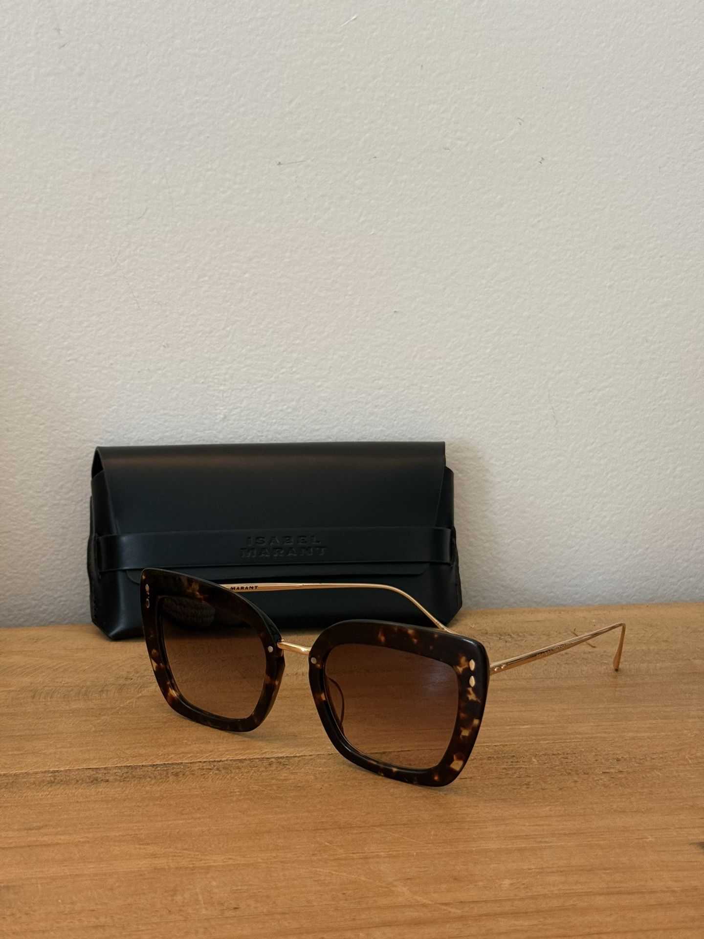 Isabel Marant Women’s Brown Rectangular Glasses