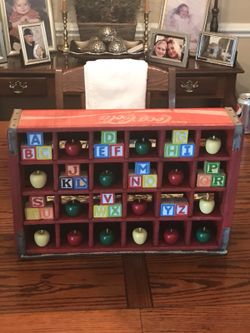 Coca Cola wooden crate shadow box