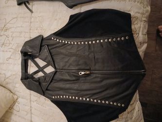MotorCycle LEATHER Ladies VEST