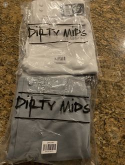 Baseball - Adult medium nwt white and grey dirty mids