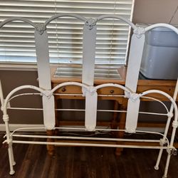 Antique Wrought Iron Bed Frame