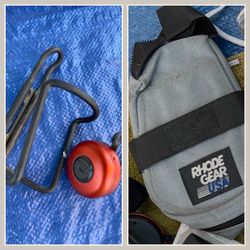 Bike Accessories, Bottle Holder, Bell and Storage Bag, Three Accessories Total