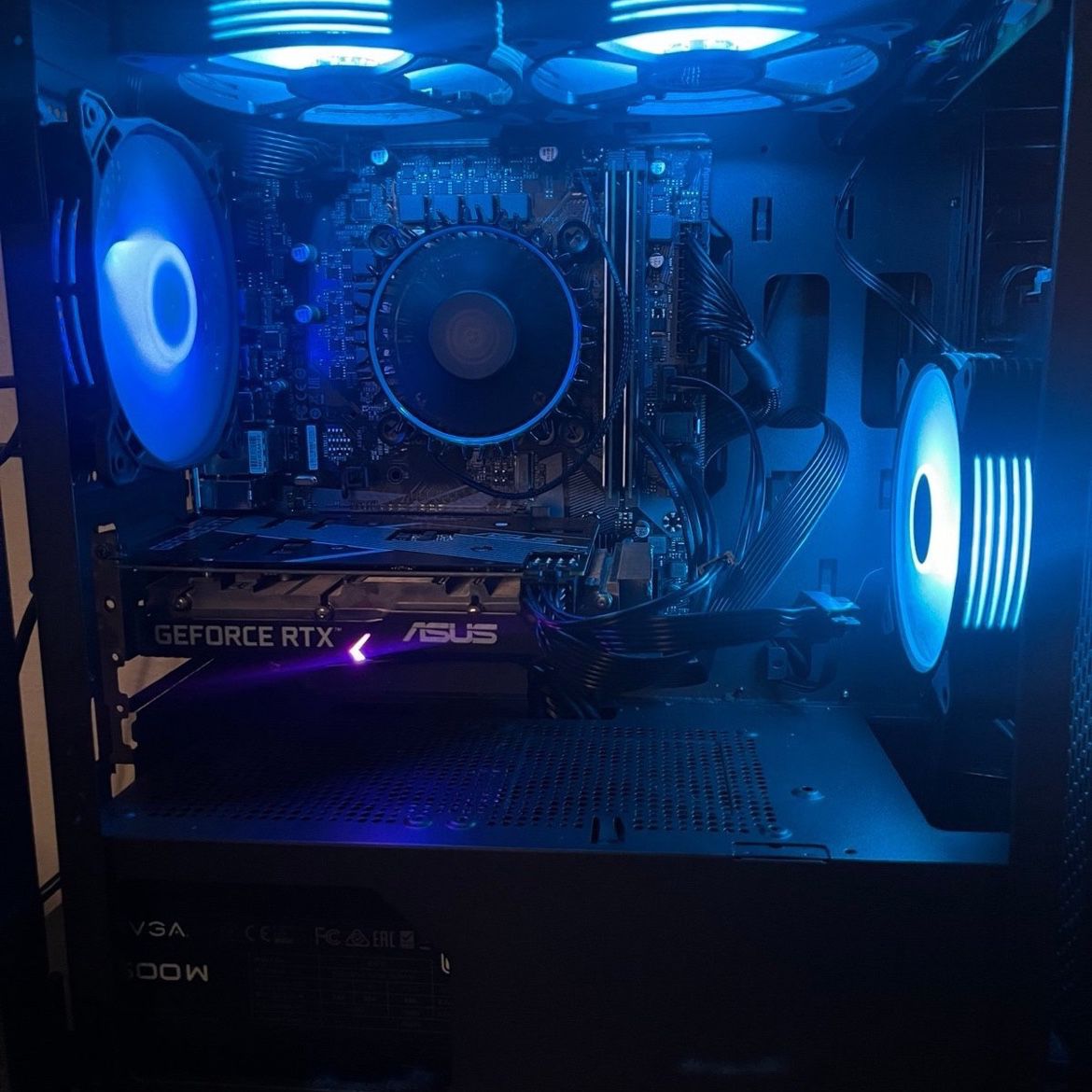 Used Intel Core I3 black RGB Gaming PC build. A very stout and beautiful tower!