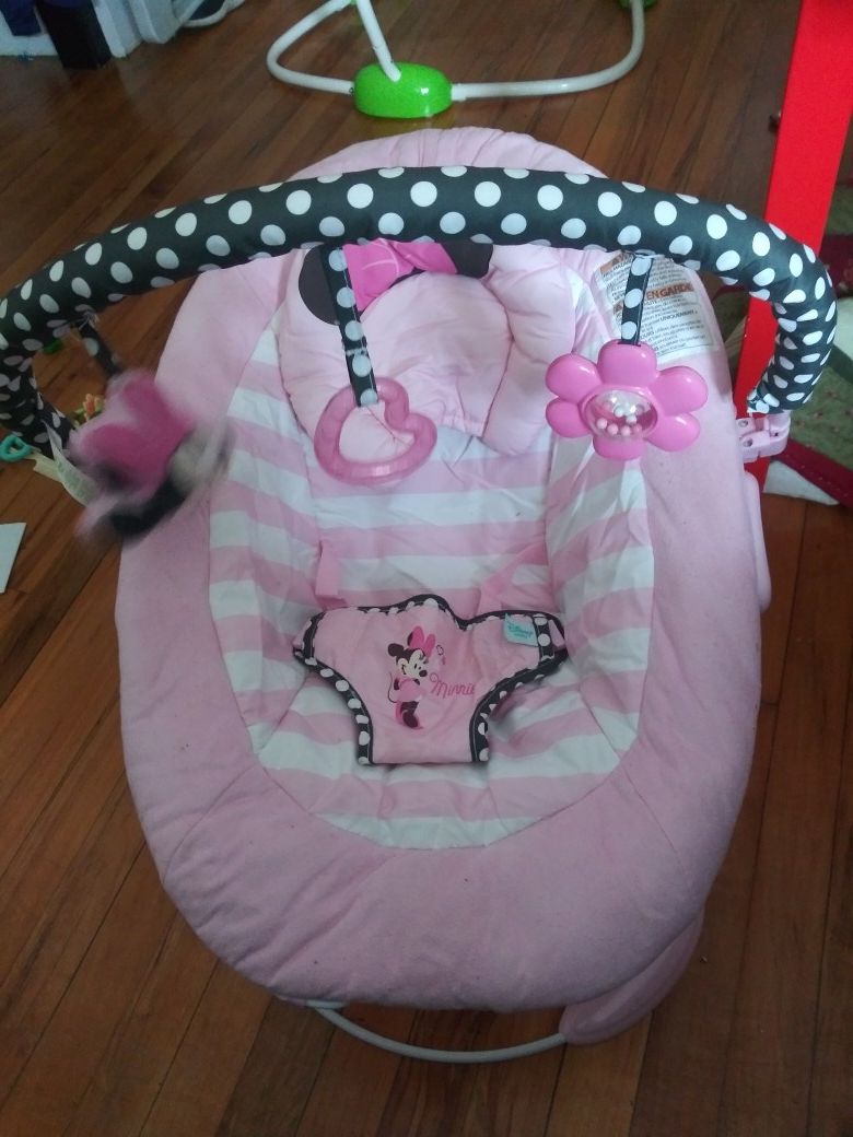 Disney minnie mouse plush bouncer