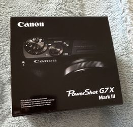 Canon PowerShot G7 X Mark III Black 20.1MP 4.2x Zoom 4K Wi-Fi Bluetooth.