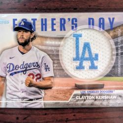 2023 Topps Clayton Kershaw Father's Day Patch Relic #FD-CK Los Angeles Dodgers