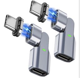 240W USB C Magnetic Adapter, 11PIN, Silver, 2Pack