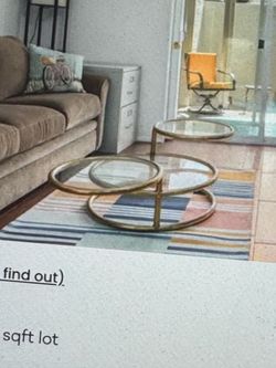 Brass and Glass coffee table