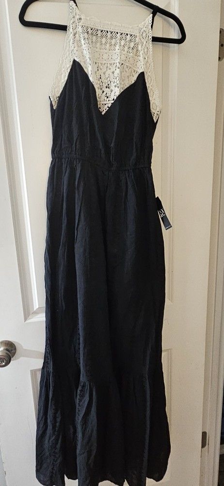 Brand New New York & Company Black Long Dress Size-M