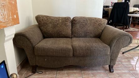 Brown sofa new cushiones