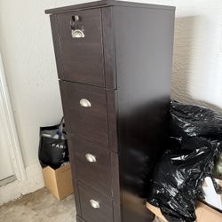4 Drawer Chocolate Brown Filing Cabinet 🗄️ 
