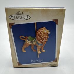Hallmark Vintage 2004 Majestic Lion Carousel Ride 1st Series Christmas Ornament