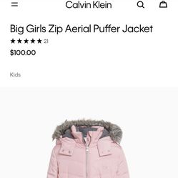 Calvin Klein   Long Kids Snow / Winter Jacket  