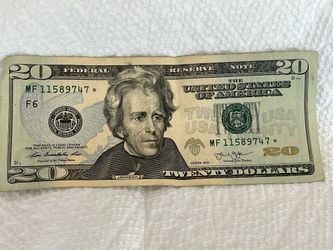 Twenty Dollar Bill 2013 With Star Note