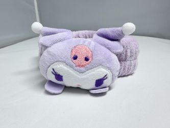 Kuromi Spa Headband Plush Makeup Face Wash Hair Band Purple