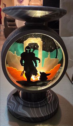 Mandalorian & grogu bath and body works pedestal candle holder