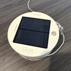 MPOWERED Lucy Solar String Lights + Power Hub: White 44’ Rechargeable (for Parts)