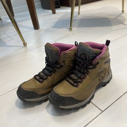Brown, Black And Purple Women’s Hiking Boots Size 8.5