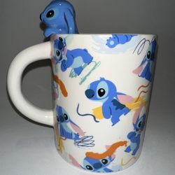 *Rare* LILO and Stitch Mug With Hanging Stitch Figure