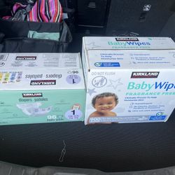 Kirkland Baby Wipes and Diapers
