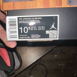 Shadow Retro Jordan 10 10.5 