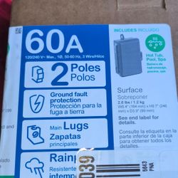 60A 2 POLES SURFACE 
