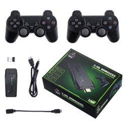 Video Game Console Retro 20000+ Games TV Stick 64G 4K HDMI 2 Wireless Controller
