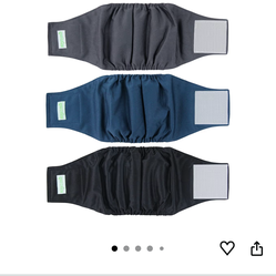 6 pieces Washable Dog Diapers Male Dog Belly Wrap