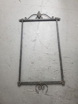 antique metal mirror frame