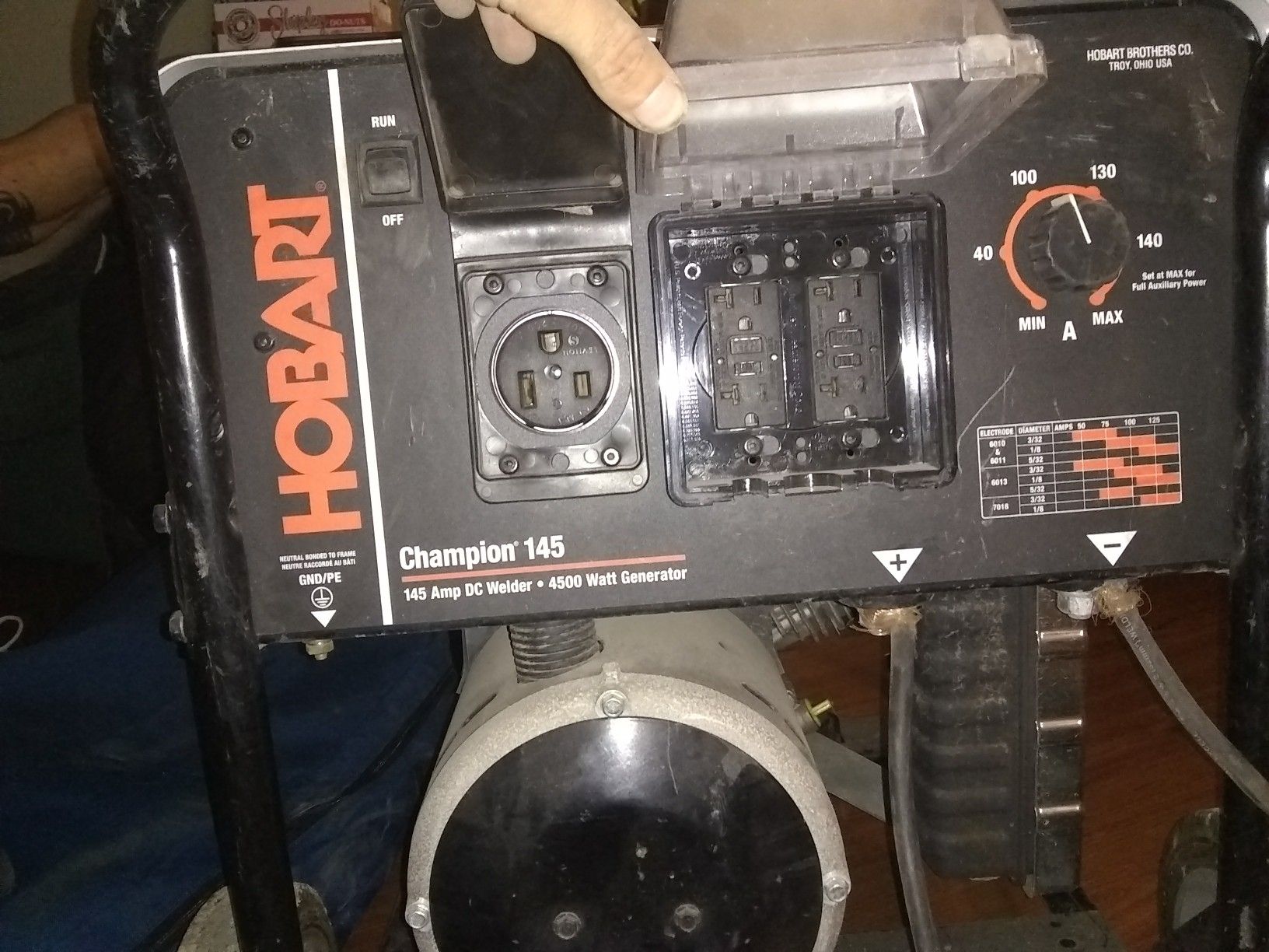 Hobart champion 145 welder/generator4500 watts