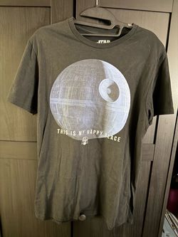 Black Star Wars Death Star Shirt - M