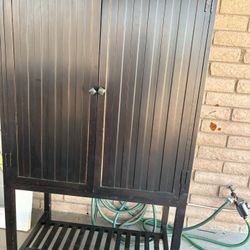 Black Solid Wood Armoire (Maple)