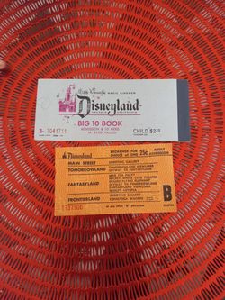 Vintage Disneyland B Ticket