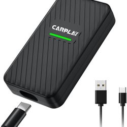 Wireless CarPlay Adapter for iPhone - Plug & Play Convert Factory Wired to Wireless CarPlay Dongle Cars for Apple iOS Device, Support Online Upgrade W