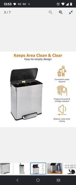 Trash can double side