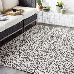 Leopard Print Area Rug - 9x12’