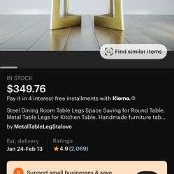 Gold Dining Table Legs