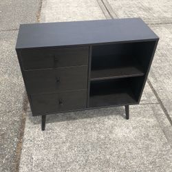 Mid Century Black Console/Hall Table
