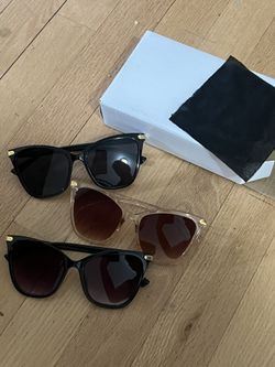 3 Pairs Of Sunglasses 
