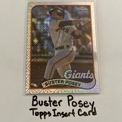 Buster Posey San Francisco Giants All-Star Catcher Topps Short Print Insert Card. 