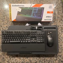 Gaming Keyboard and Mouse with LAPGEAR Carrier