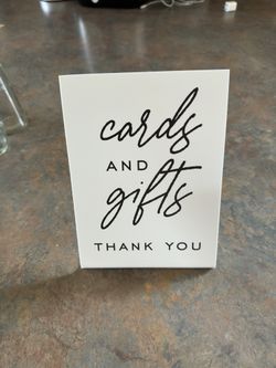 Card And Gift Sign